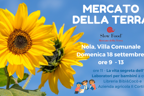 Mercato della Terra, Slow Food in Villa Comunale a Nola