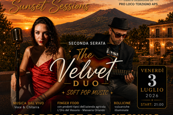 Vesuvio Sunset Sessions: il 3 Luglio il live dei The Velvet Duo