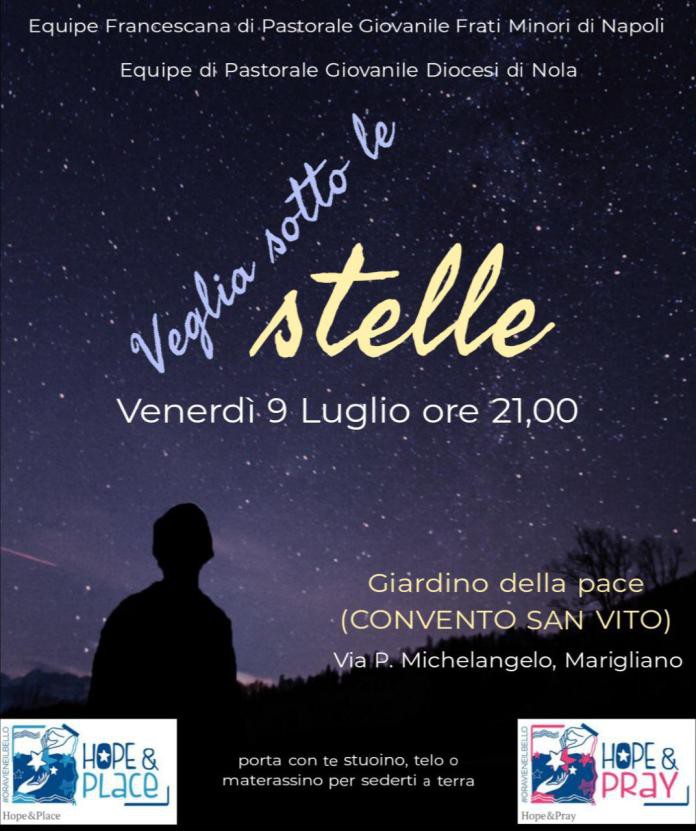 Veglia sotto le stelle promossa dalla Pastorale giovanile di Nola e dei frati minori di Napoli