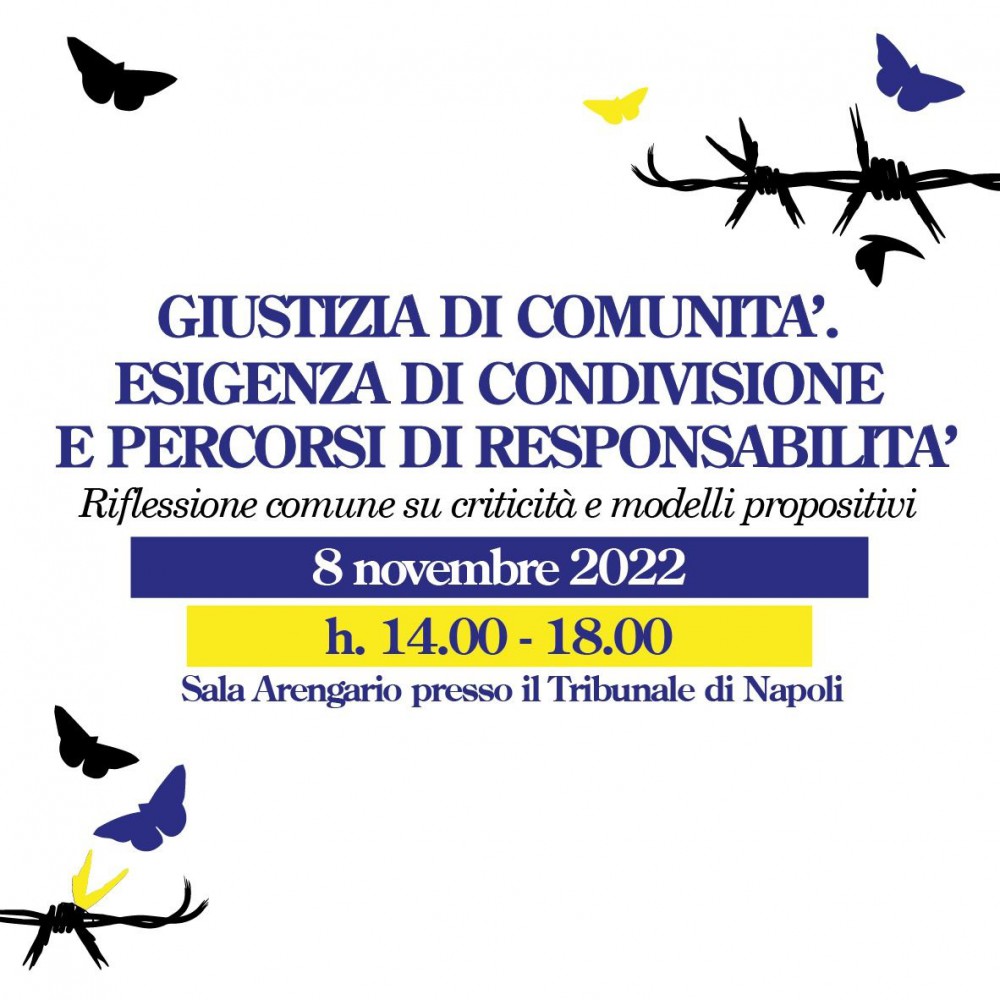 Giustizia di comunità: condivisione e confronto con la comunità degli enti e del Terzo settore