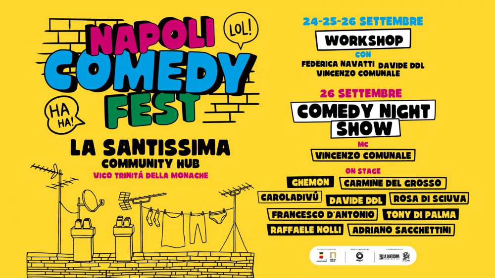 NAPOLI RIDE FUORI DAGLI SCHEMI: SOLD OUT LA PRIMA EDIZIONE DI NAPOLI COMEDY FEST