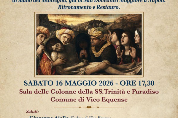 VICO EQUENSE RITROVA MANTEGNA: “LA SEPOLTURA DI CRISTO” RIVIVE IN UNA CONFERENZA D’ECCEZIONE