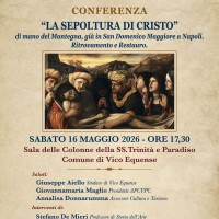 VICO EQUENSE RITROVA MANTEGNA: “LA SEPOLTURA DI CRISTO” RIVIVE IN UNA CONFERENZA D’ECCEZIONE