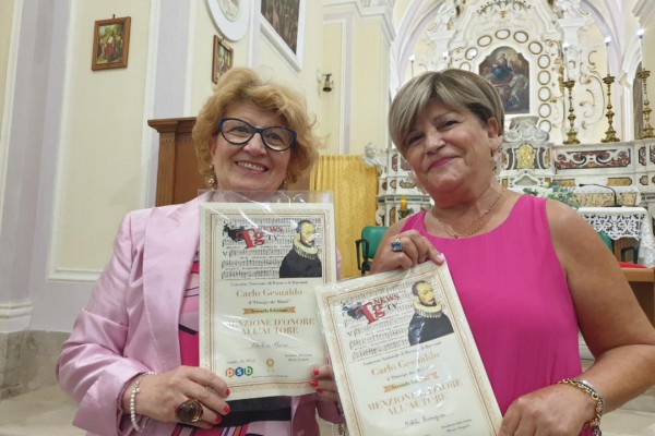 Buonagura e Mauro: le scrittrici di Palma Campania premiate a Gesualdo