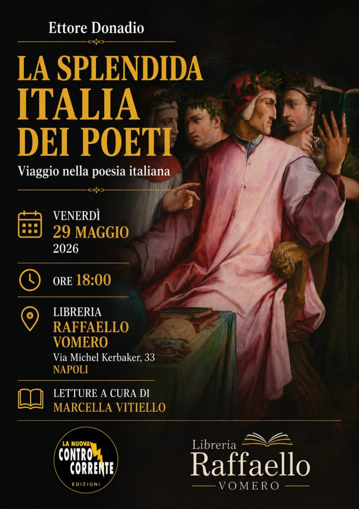 Ettore Donadio presenta “La splendida Italia dei poeti”: viaggio nella poesia italiana alla Libreria Raffaello