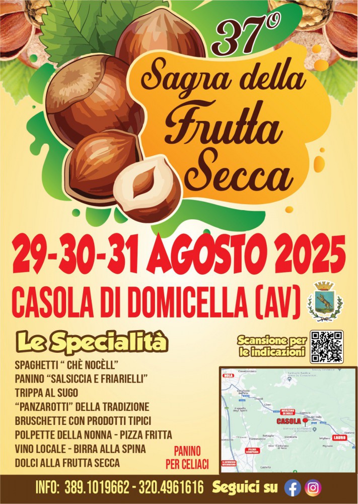 La Sagra della Frutta Secca accende la festa a Casola di Domicella