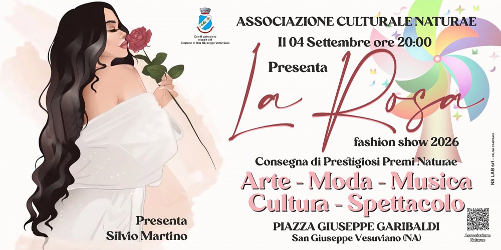 Fashion Show – Premio Naturae 2026: il 4 settembre prende il via da San Giuseppe Vesuviano il tour dell'Associazione Culturale Naturae