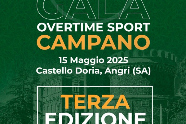 Al Castello Doria di Angri la terza edizione del Galà Overtime Sport Campano