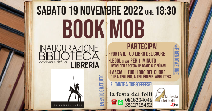 Nola, l'associazione "La Festa dei Folli" inaugura una biblioteca condivisa e diffusa