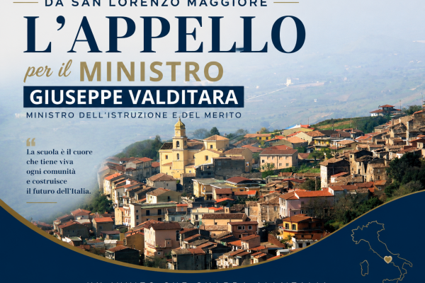 Da San Lorenzo Maggiore (Bn) parte l’appello al Ministro Valditara: “Salviamo le scuole dei piccoli comuni”