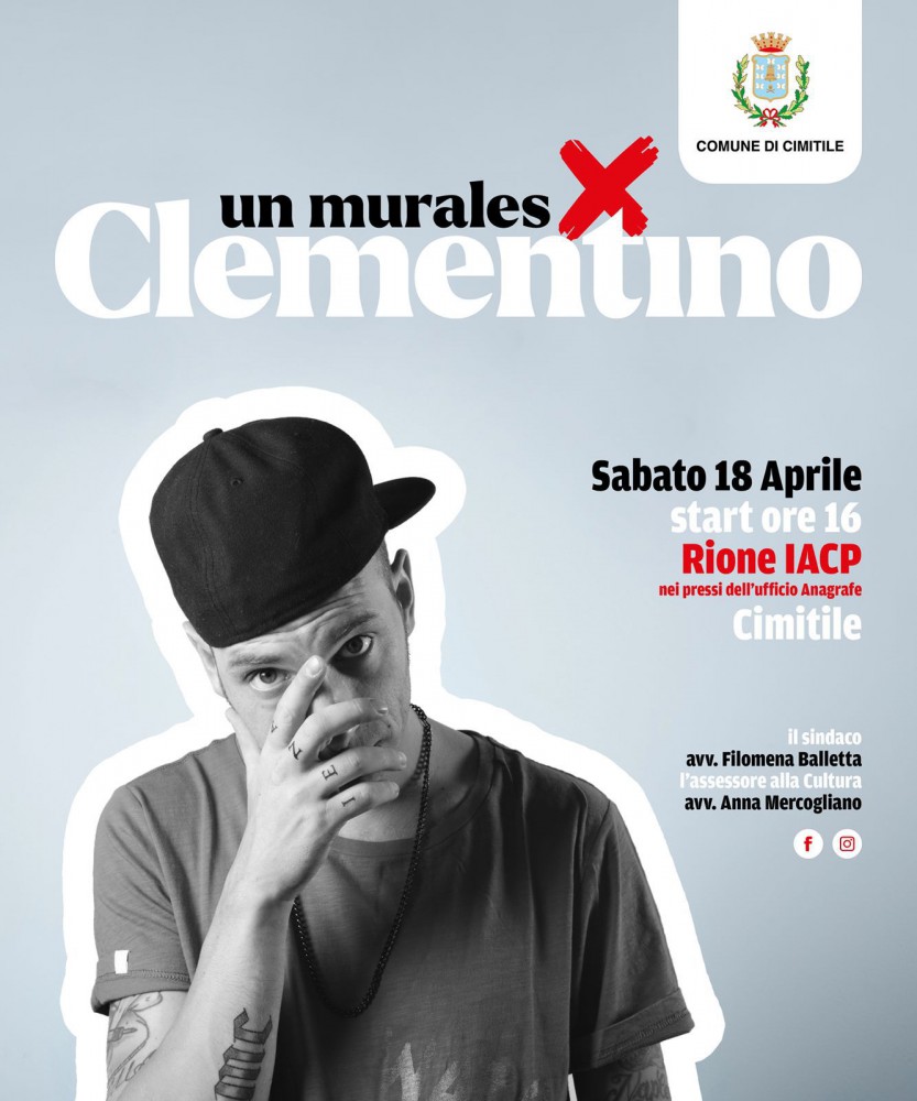 Cimitile rende omaggio a Clementino con un murales dedicato