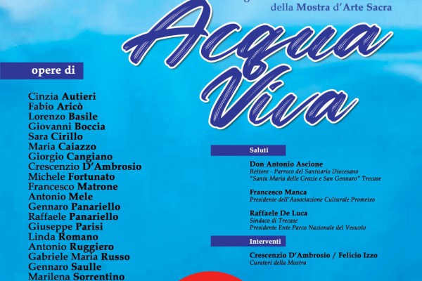 A Trecase le Mostre: Arte Sacra “ACQUA VIVA” e Arte Contemporanea “I bambini e la guerra”