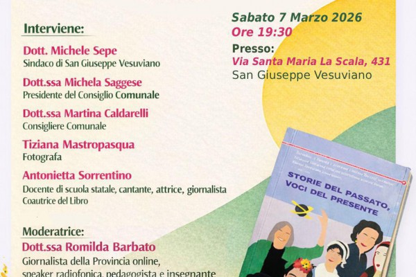 Ad ogni Donna: a San Giuseppe Vesuviano una presentazione speciale per un libro speciale