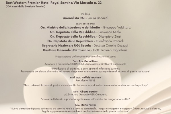 Parità Scolastica: un incontro dibattito a Roma tra visione politica e mondo della scuola