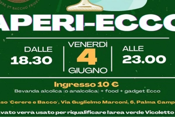 Palma Campania, l'aperitivo è green con l'associazione Ecco