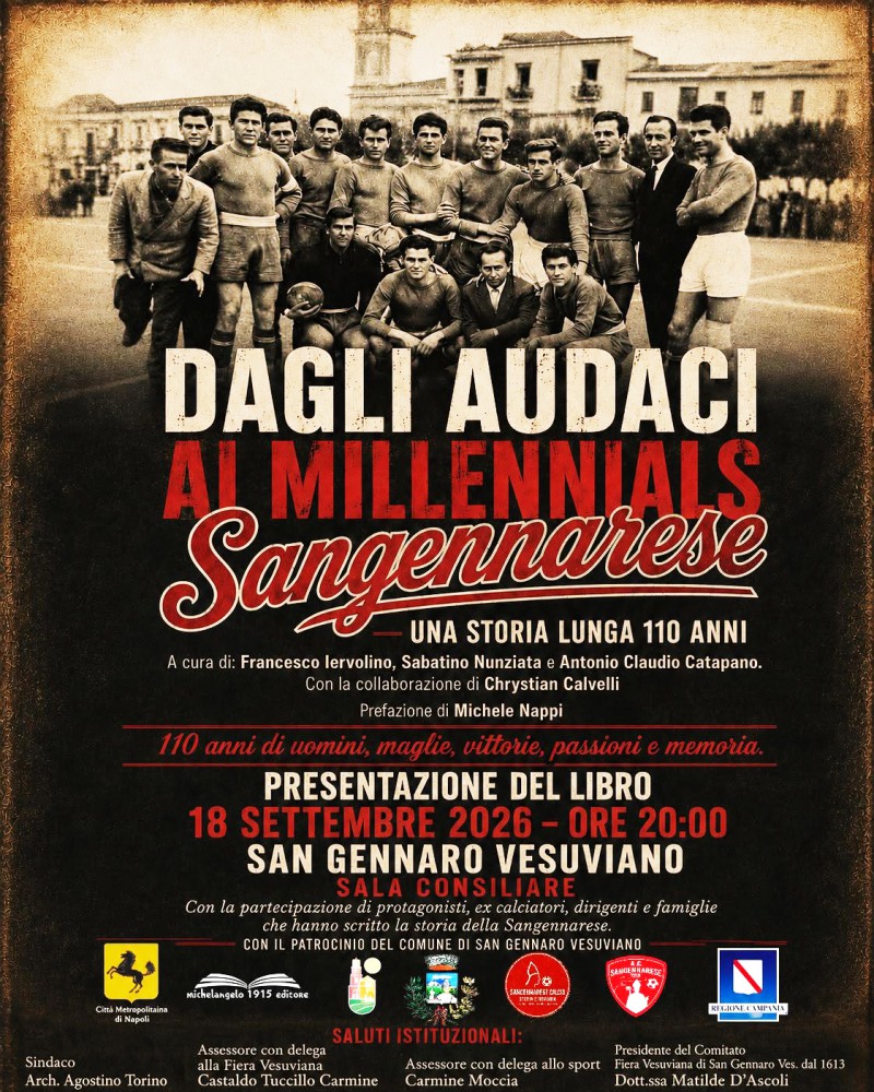 Dagli Audaci ai Millennials: il libro dedicato alla storia della Sangennarese Calcio