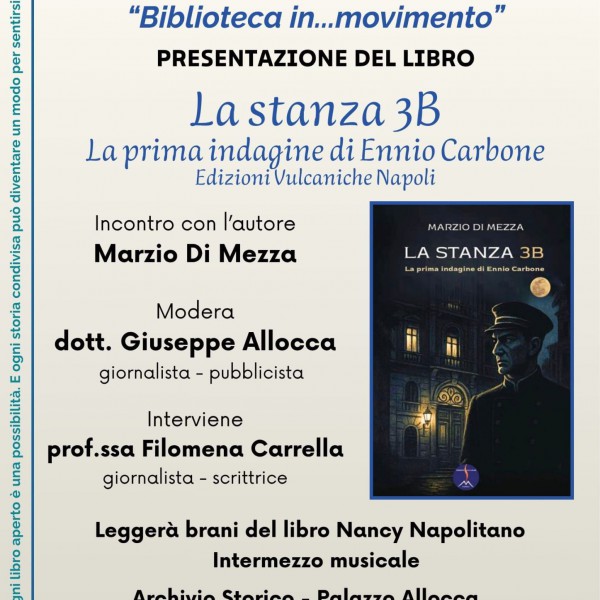 “Biblioteca in…movimento”: Saviano apre le porte alla cultura viva con “La stanza 3B” di Marzio Di Mezza