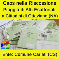 Migliaia di Atti esattoriali per IMU e TARI intestati “Comune di Cariati” (Calabria) che stanno arrivando alle famiglie di Ottaviano