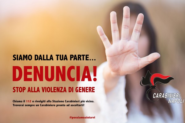 Napoli e provincia: Numeri impressionanti sulla Violenza di genere. Dall’inizio dell’anno i Carabinieri hanno arrestato o denunciato 4.532 persone: in media 16 casi al giorno