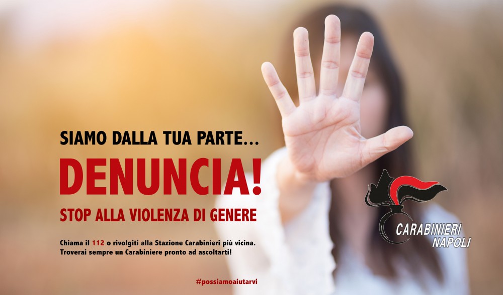 Napoli e provincia: Numeri impressionanti sulla Violenza di genere. Dall’inizio dell’anno i Carabinieri hanno arrestato o denunciato 4.532 persone: in media 16 casi al giorno