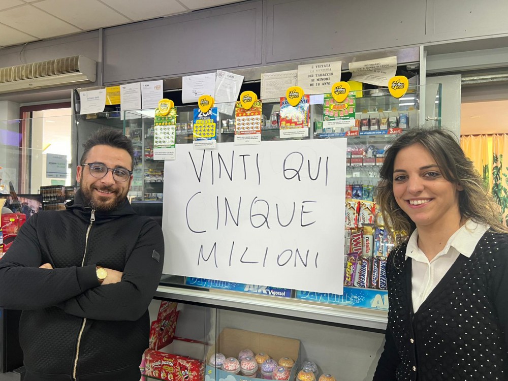 Domicella, cinque milioni di euro vinti con un "Gratta & Vinci"