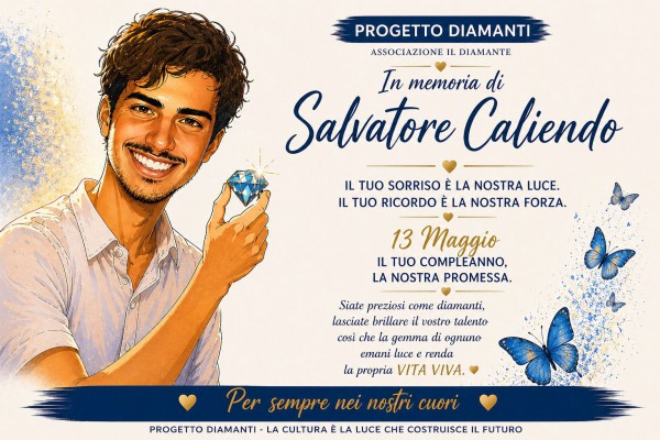 “IL TUO SORRISO È LA NOSTRA LUCE”: TORNA A SAVIANO IL PREMIO “I DIAMANTI” IN MEMORIA DI SALVATORE CALIENDO