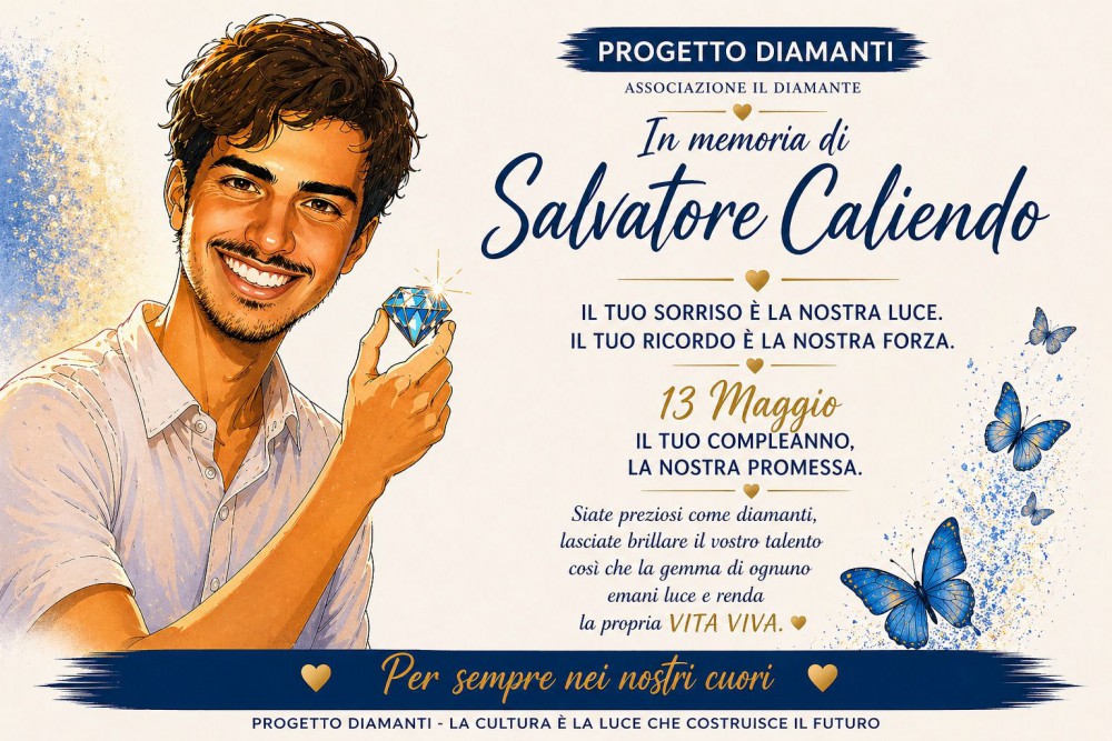 “IL TUO SORRISO È LA NOSTRA LUCE”: TORNA A SAVIANO IL PREMIO “I DIAMANTI” IN MEMORIA DI SALVATORE CALIENDO