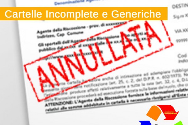 CARTELLE ESATTORIALI NULLE, NUOVE SENTENZE OTTENUTE DA “DIFESA CONSUMATORI E CONTRIBUENTI”