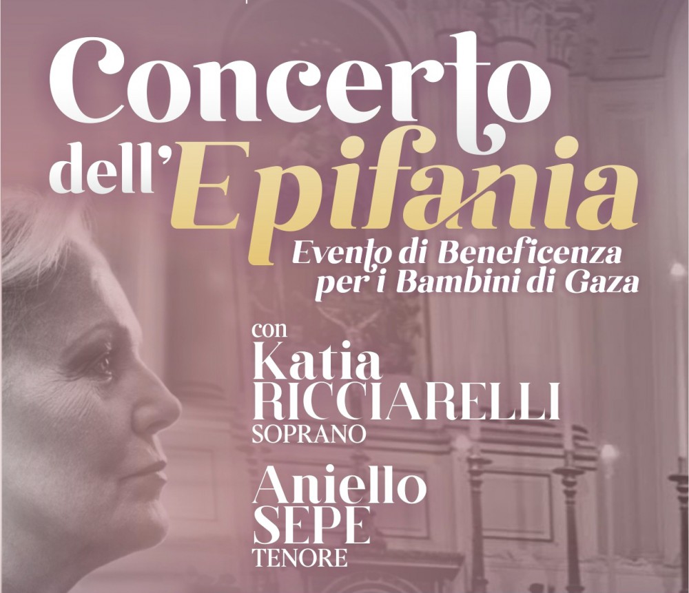 Un concerto di Beneficenza per i bambini di Gaza: l’Epifania di Palma con Katia Ricciarelli