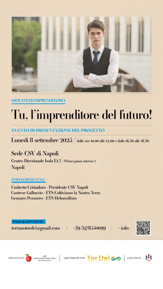 “Investire su se stessi”: l’8 settembre al CSV Napoli la presentazione del percorso gratuito
