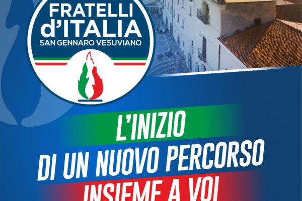 San Gennaro Vesuviano: l'inizio di un nuovo percorso targato Fratelli d'Italia