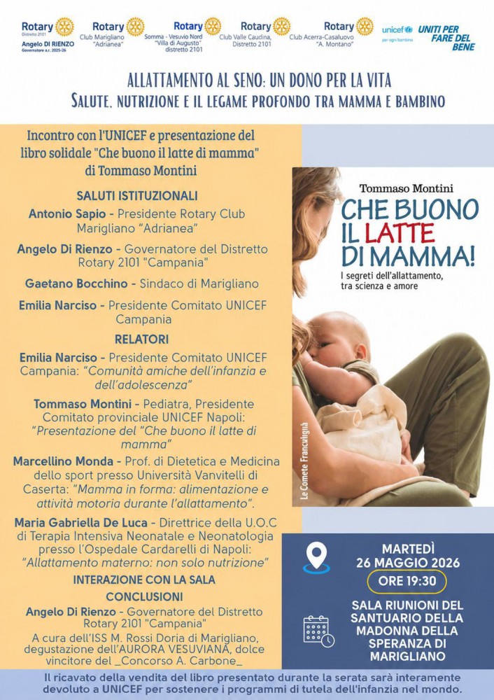 Allattamento al seno: “Un dono per la vita” a Marigliano