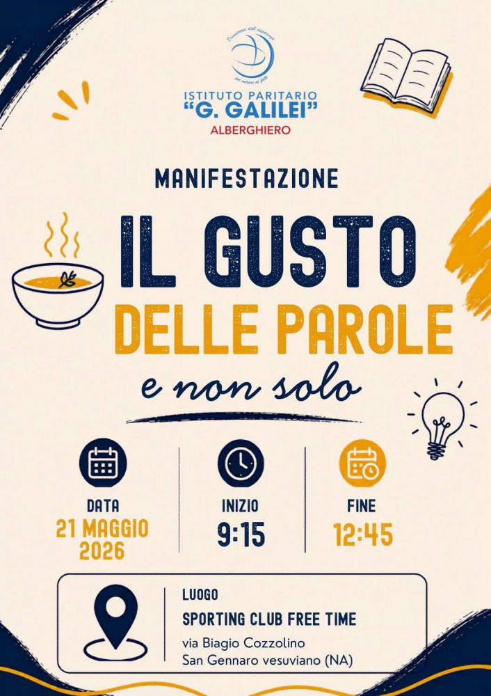 Il gusto delle parole: arriva l'evento conclusivo per il concorso promosso dall'Istituto "Galilei"