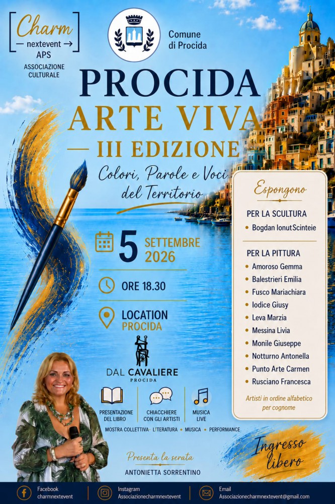 Colori, parole e voci del territorio: riparte "Procida Arte Viva"