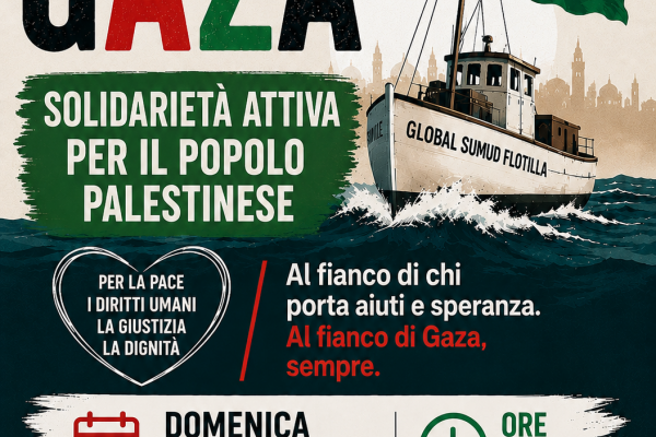 NOLA, IN PIAZZA PER GAZA: DOMENICA INIZIATIVA DI SOLIDARIETÀ CON IL POPOLO PALESTINESE