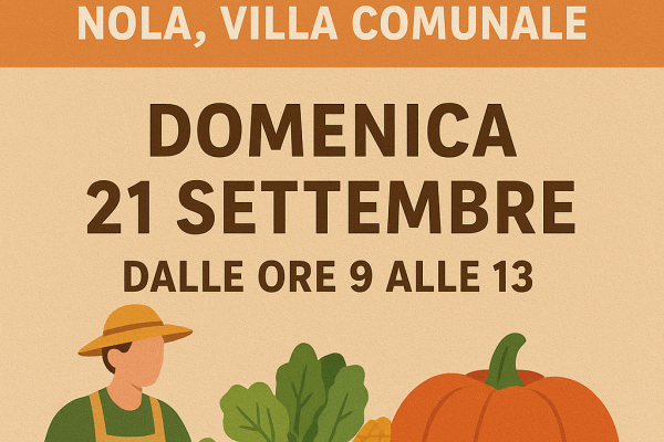 Nola, domenica 21 settembre torna il Mercato della Terra