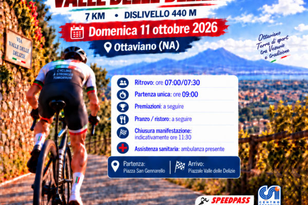 Valle delle Delizie, domenica 11 ottobre la prima edizione della Cicloscalata