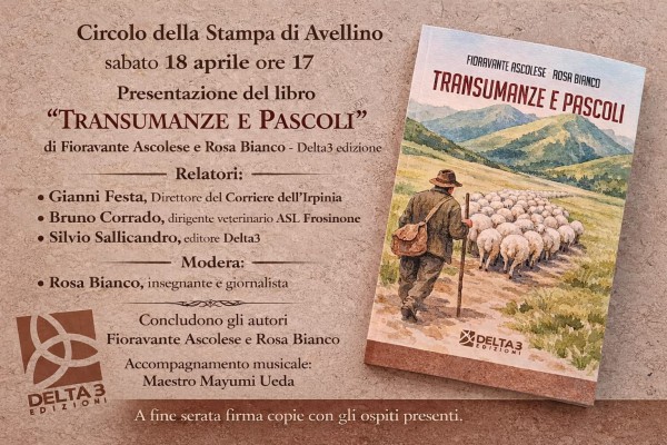 Avellino, al Circolo della Stampa rivive l’epopea dei pastori: Ascolese e Bianco presentano “Transumanze e pascoli”