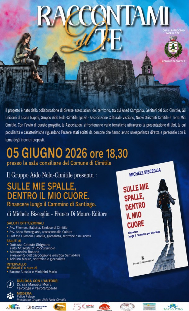 A Cimitile “Raccontami di TE”: il dolore che diventa cammino con Michele Bisceglia