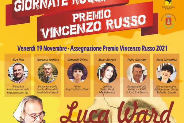 Premio Vincenzo Russo: la presentazione si svolgerà lunedì 15 novembre presso il teatro comunale