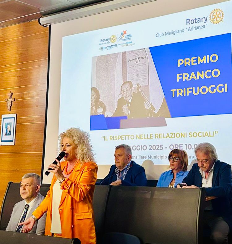 Il ROTARY CLUB MARIGLIANO ADRIANEA presenta il premio FRANCO TRIFUOGGI