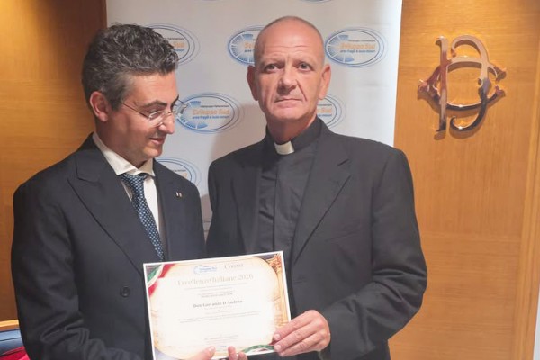 Roma celebra il riscatto del Sud: il Premio “Eccellenze 2026” a Don Giovanni D'Andrea