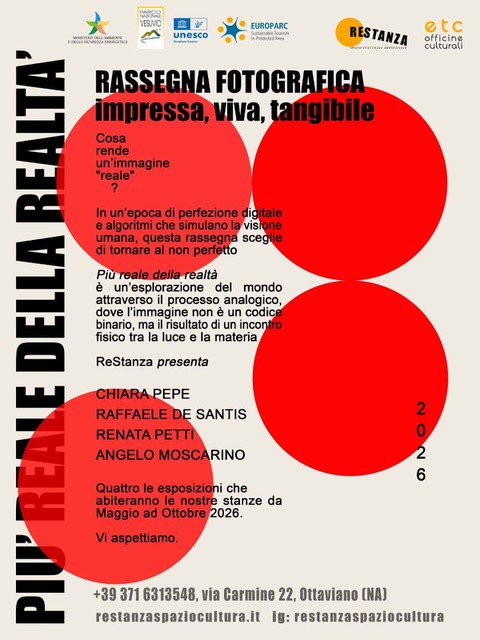 Ottaviano, a maggio la rassegna culturale Restanza: "Più reale della realtà"