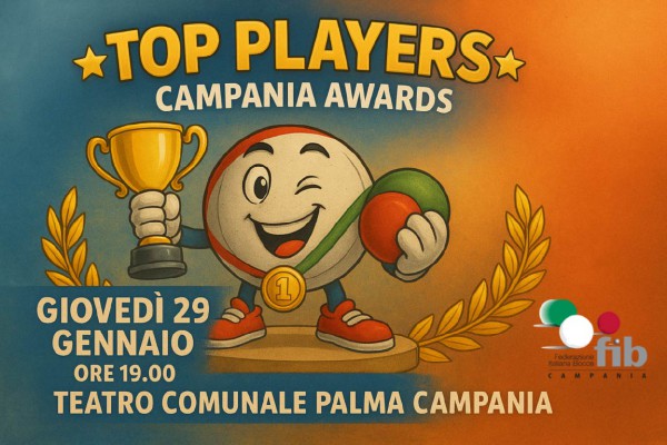 Top Players Campania Awards 2025: a Palma Campania la serata dedicata alle eccellenze dello sport delle bocce campano