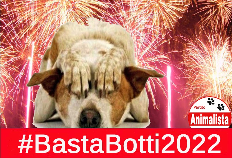 “Basta Botti 2022”: il Partito Animalista Italiano invita Prefetture e Comuni a vietare botti, petardi, mortaretti in questo fine anno