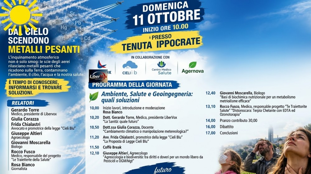 Ambiente, salute e Geoingegneria: quando la conoscenza diventa responsabilità alla tenuta Ippocrate