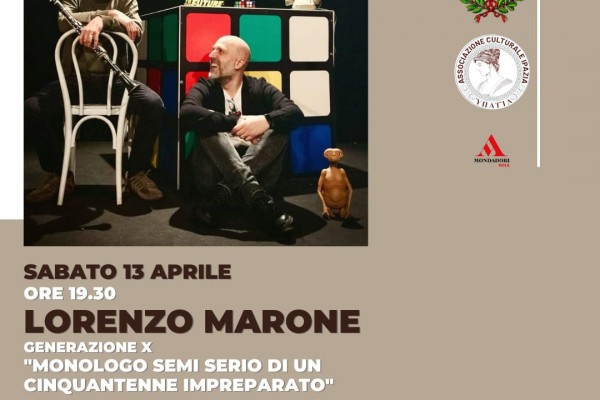 Lorenzo Marone a Visciano con il suo spettacolo generazione promosso dall’Associazione Ipazia