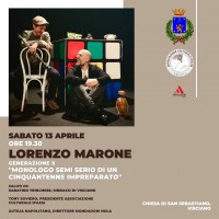 Lorenzo Marone a Visciano con il suo spettacolo generazione promosso dall’Associazione Ipazia