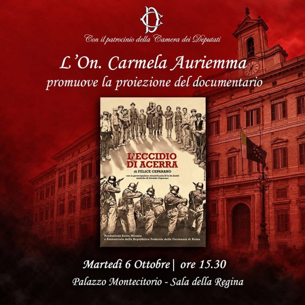 ECCIDIO DI ACERRA, LA MEMORIA DELLA RESISTENZA ALLA CAMERA DEI DEPUTATI