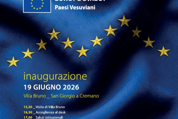 Nasce EUROPE DIRECT Paesi Vesuviani: il nuovo presidio europeo per avvicinare l’Europa ai cittadini del territorio